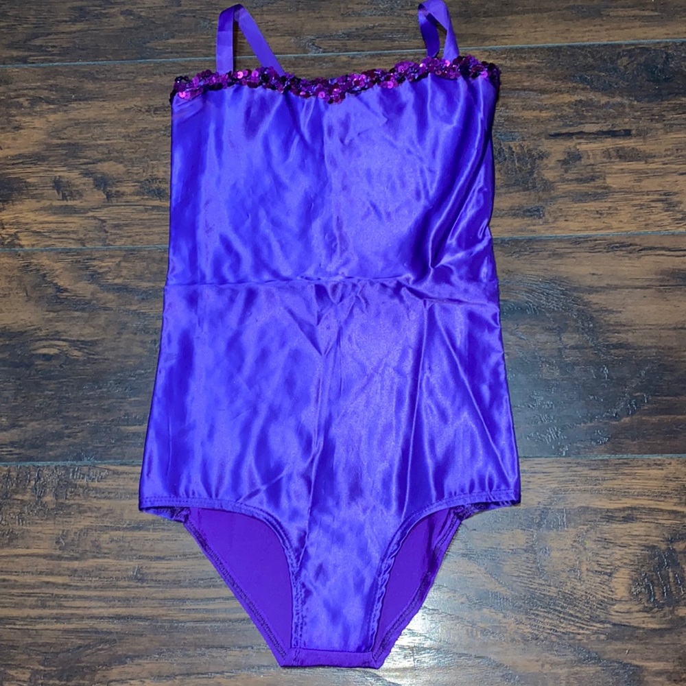 Purple sequin ballet dance recital costume